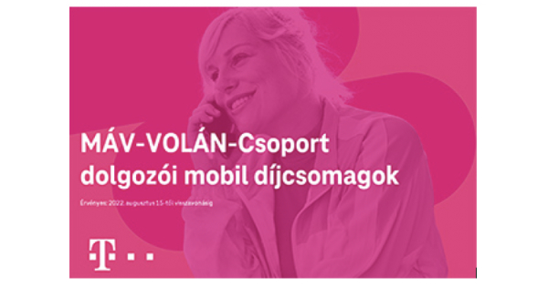 Kedvezményes mobiltelefon-előfizetési lehetőségek a MÁV–Volán-csoport munkavállalóinak